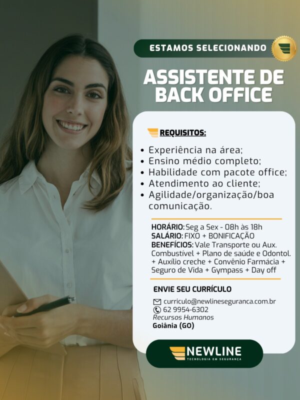 ASSISTENTE BACK OFFICE